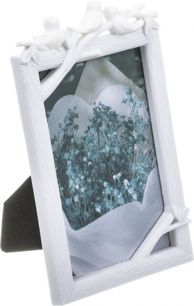 Рамка для фотографии со стеклом под декорирование Bird 10x15 см белый